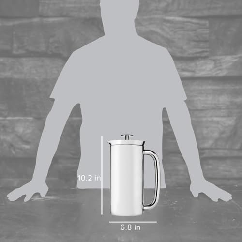 ESPRO P7 French Press Coffee Maker - Double-Walled Stainless Steel Insulated with Micro-Filter, 32 Ounces, Polished Stainless Steel - Image 2
