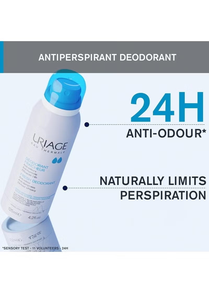 Uriage Roll On Deodorant For Women, 50ml + Uriage Fresh Deodorant Spray 125ml - Image 2