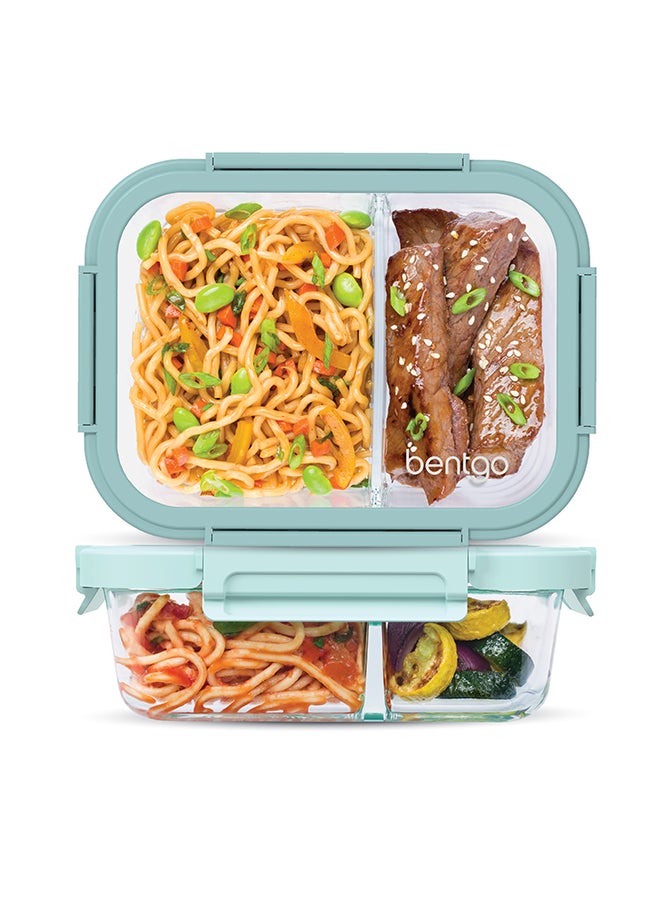 Bentgo Pack Of 2 Food Storage Glass Leak-Proof Two 4.1-Cup  Coastal  - Image 1