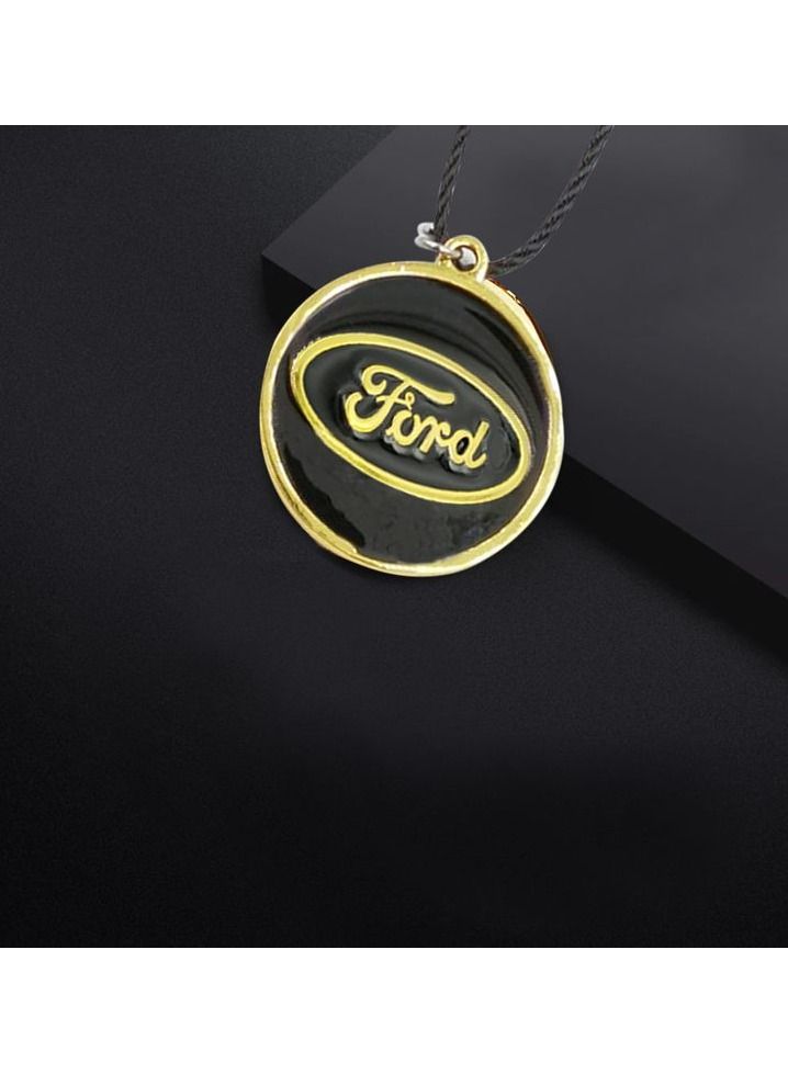 Ford Mini Car Decoration Chain With F0RD Logo Car Emblem Car Mirror Hanging Pendant Metal 1 Pcs - Image 2