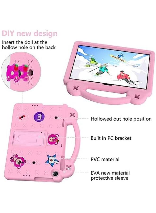 erorex Kids Case Compatible With Honor Pad X8 10.1" 2022 Pad X8 Lite Huawei Matepad Se 10.1" 2022 Matepad T10S T10 Enjoy Tablet 2 10.1" Handle Stand Shoulder Strap Pink B - Image 3