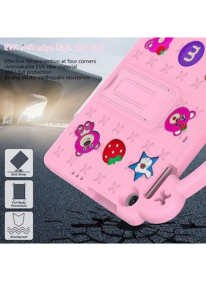 erorex Kids Case Compatible With Honor Pad X8 10.1" 2022 Pad X8 Lite Huawei Matepad Se 10.1" 2022 Matepad T10S T10 Enjoy Tablet 2 10.1" Handle Stand Shoulder Strap Pink B - Image 5