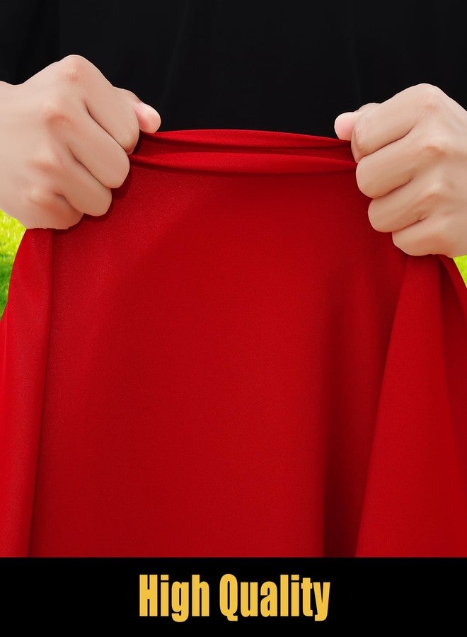 smiry غطاء طاولة نزهة مستطيل سميري، غطاء طاولة مرن مقاوم للماء لطاولات بطول 6 أقدام، غطاء طاولة بوليستر قابل للغسل للتخييم، داخلي وخارجي (أحمر، 30"x72") - Image 3