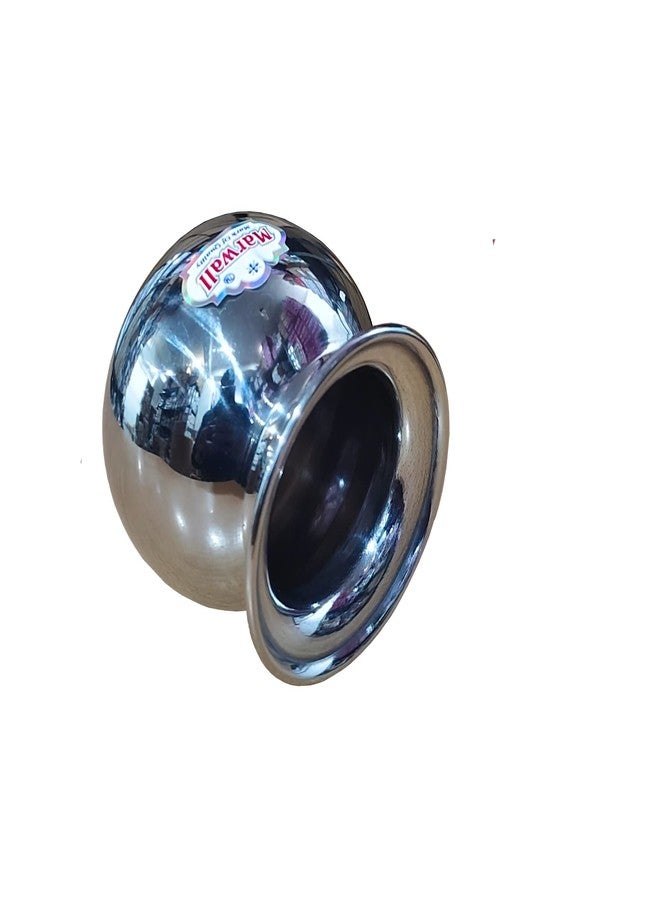 Marwall Stainless Steel Pooja/Multipurpose Lota-150ml (Round) - Image 3