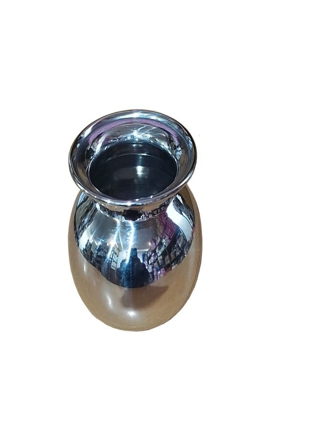 Marwall Stainless Steel Pooja/Multipurpose Lota-150ml (Round) - Image 2