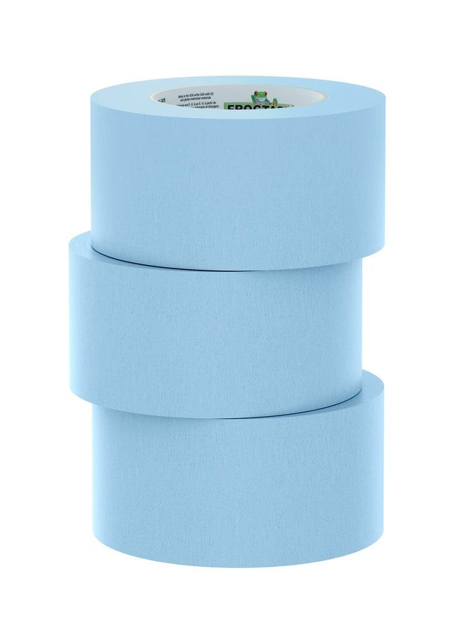 FrogTape 250 Light Blue Moderate Temperature Performance Grade Masking Tape, Medium-High Adhesion, 48mm x 55m, 3 Rolls per Pack - Image 2