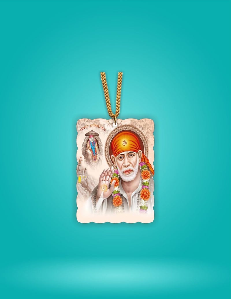 ART END car Decoration Item Interior shiridi saibaba Idol car Hanging Accessories Photo - 2 - Image 4