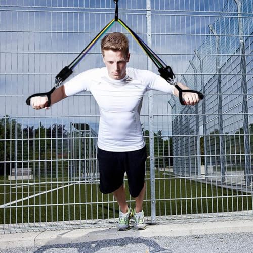 Ketmart Resistance Exercise Bands with Door Anchor, Handles, Waterproof Carry Bag, Legs Ankle Straps for Resistance Training, Physical Therapy, Home Workouts ,TPE Rubber - Image 3