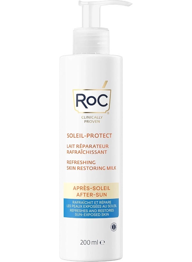 RoC Roc Soleilprotect Refreshing Skin Restoring Milk Aftersun Cooling And Moisturising Restores Sunexposed Hydrating 200 Ml  - Image 1