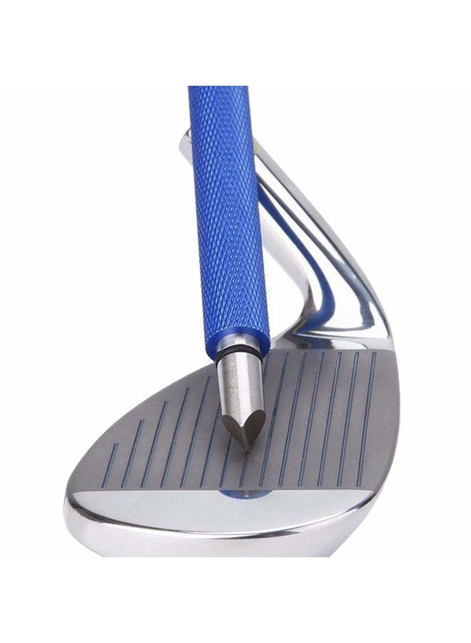 Bulex Golf Club Groove Sharpener, Re-Grooving Tool and Cleaner for Wedges & Irons - Generate Optimal Backspin - Suitable for U & V-Grooves - Image 1