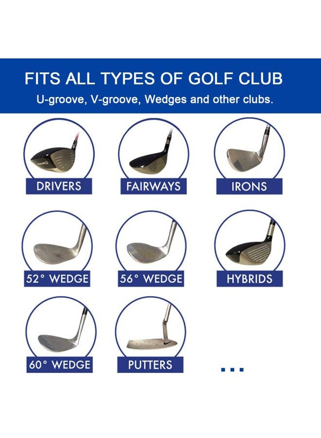 Bulex Golf Club Groove Sharpener, Re-Grooving Tool and Cleaner for Wedges & Irons - Generate Optimal Backspin - Suitable for U & V-Grooves - Image 3