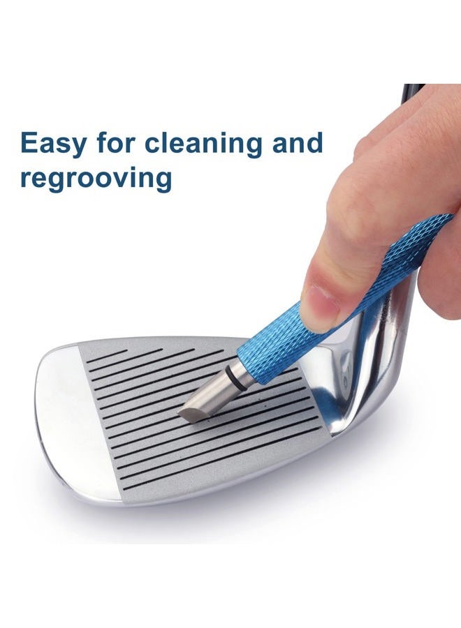 Bulex Golf Club Groove Sharpener, Re-Grooving Tool and Cleaner for Wedges & Irons - Generate Optimal Backspin - Suitable for U & V-Grooves - Image 2