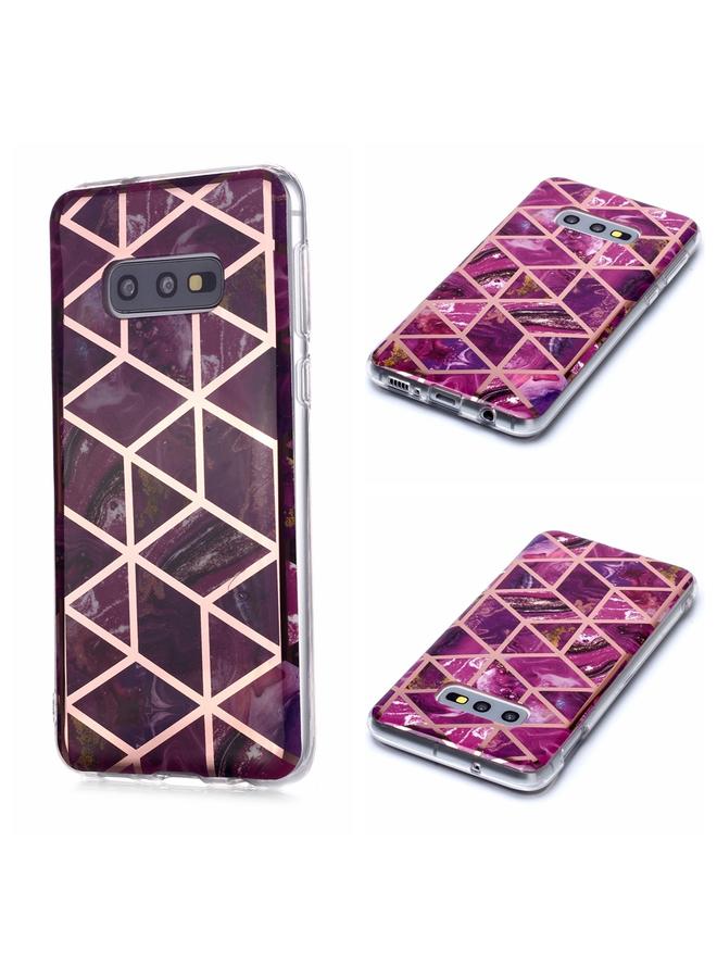 Zaboon Case For Galaxy S10e Plating Marble Pattern Soft TPU Protective Case - Image 1