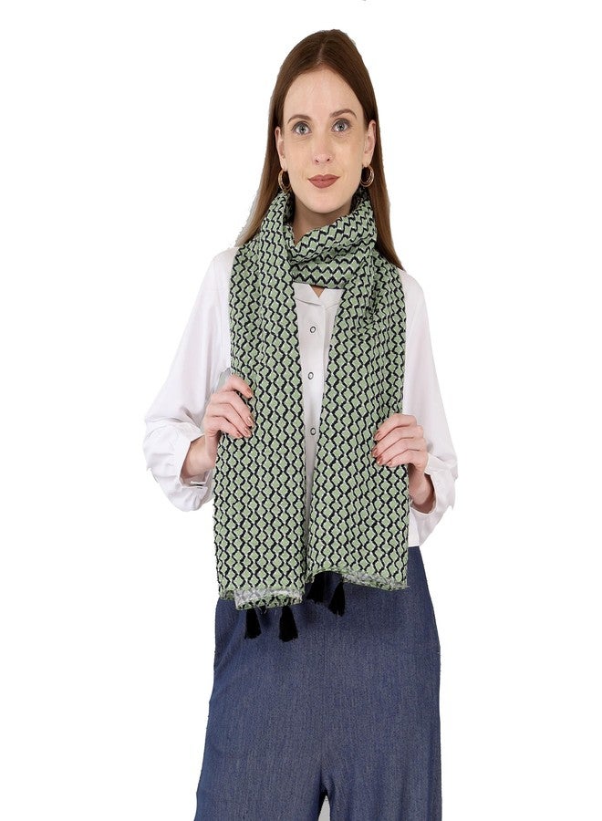 Switchon Nursing Cover for Breastfeeding Multi Use Poncho Style Scarf with Buttons, Feeding Apron Breathable for Pre & Post Pregnancy Free Size (72inch x 26inch) (Green) - Image 2