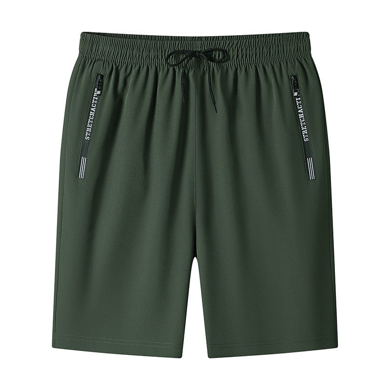 Men'S Shorts, Cool And Cool, Four-Way Elastic Outer Wear, Three-Quarter Pants, Fashionable Casual Sports Pants For Men - Image 3
