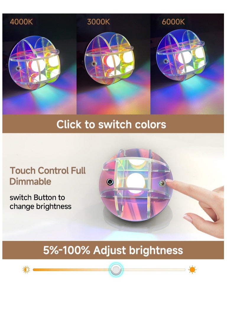 USB stepless dimming rotating aurora light charging atmosphere sleep companion night light - Image 5