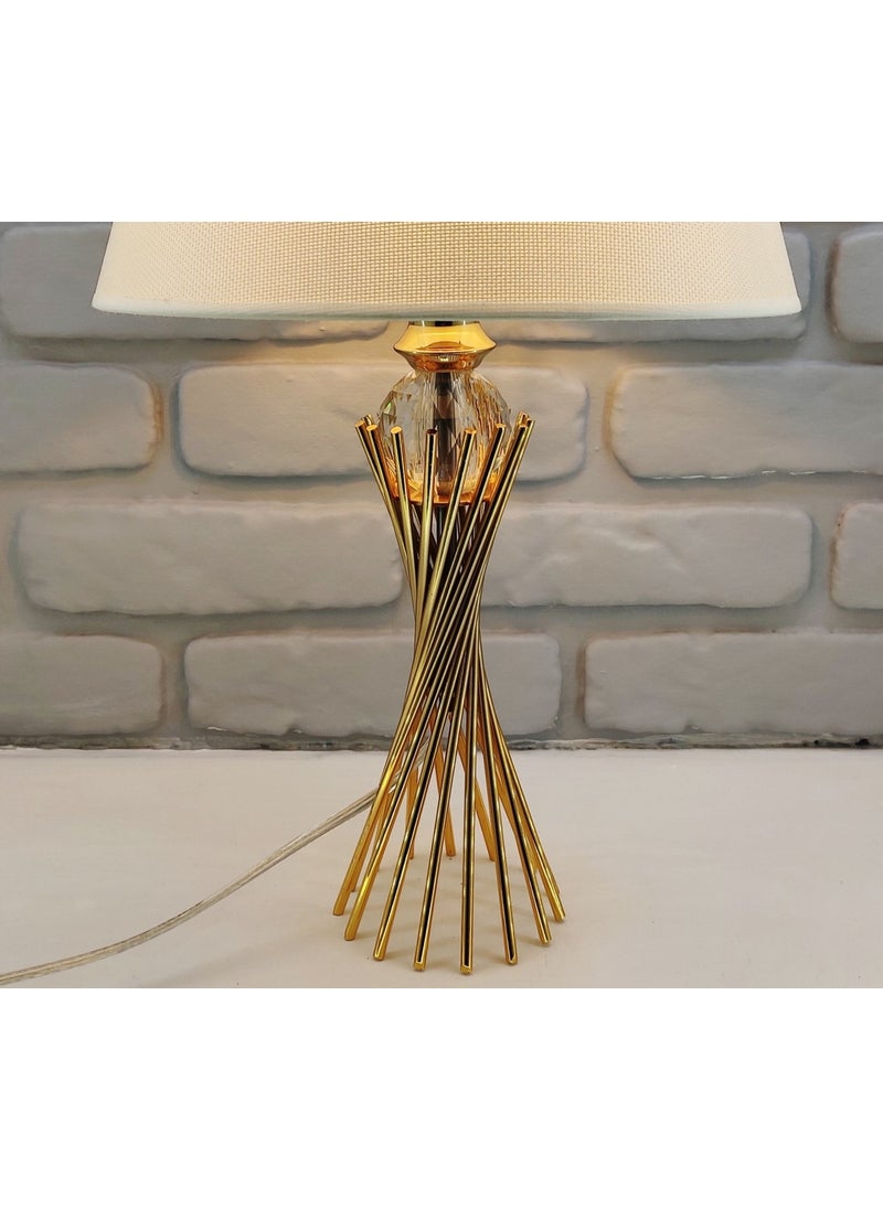 Gold Plated Burgu Metal Leg Crystal Glass Ball Light Cream Fabric Shade Table Lamp - pzsku/Z0184CFF01B73B7DFF3C9Z/45/_/1741286345/16c07722-4bd5-4b15-a33c-2d726cd513a2