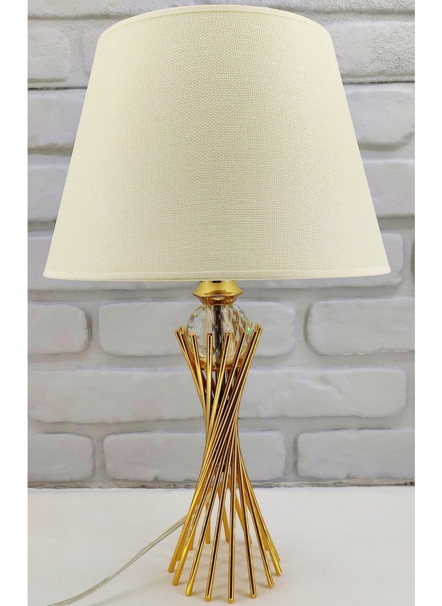 Gold Plated Burgu Metal Leg Crystal Glass Ball Light Cream Fabric Shade Table Lamp - pzsku/Z0184CFF01B73B7DFF3C9Z/45/_/1741286352/b0b1814f-59a3-433a-9466-19b7f35907e3