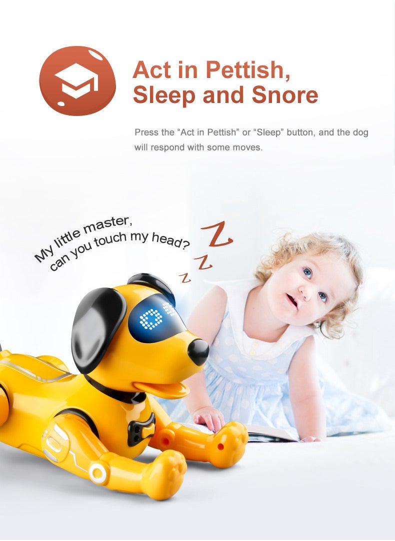 YelaJoy - The Intelligent Robot Dog That Can Accompany Kids to Grow Up, The Yellow Robot Dog,The Same Style as The Little Yellow Man, Tell The Baby The Story - Image 1
