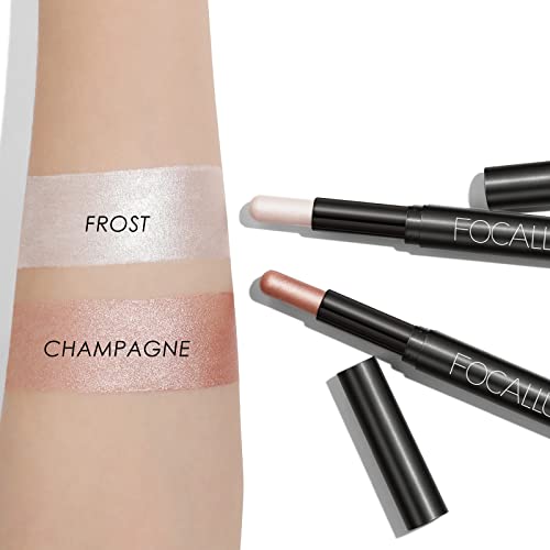 FOCALLURE (2 Pcs 2 in 1 Eyeshadow and Eyeliner Pen,Waterproof Eye Shadow Pencil,Hypoallergenic Eyeshadow,Highlighter Eye Liner,Multi-Dimensional eyes Look,Twilight - Image 3