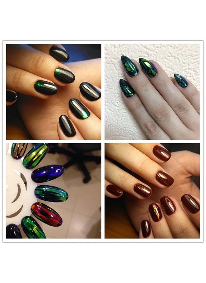 DANNEASY - Glass Nail Foil Stickers 30 Rolls Glass Fragments Paper Aurora Laser Design Nail Wraps Diy&Salon Kit Manicure Accessories - Image 1