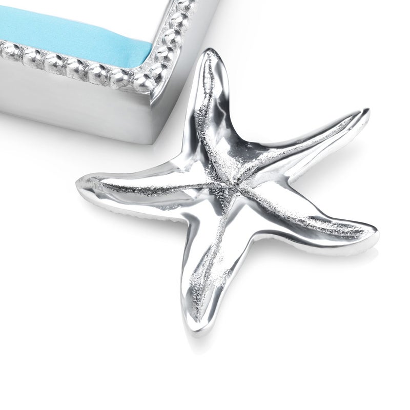 Mariposa Starfish Beaded Napkin Box - Image 2