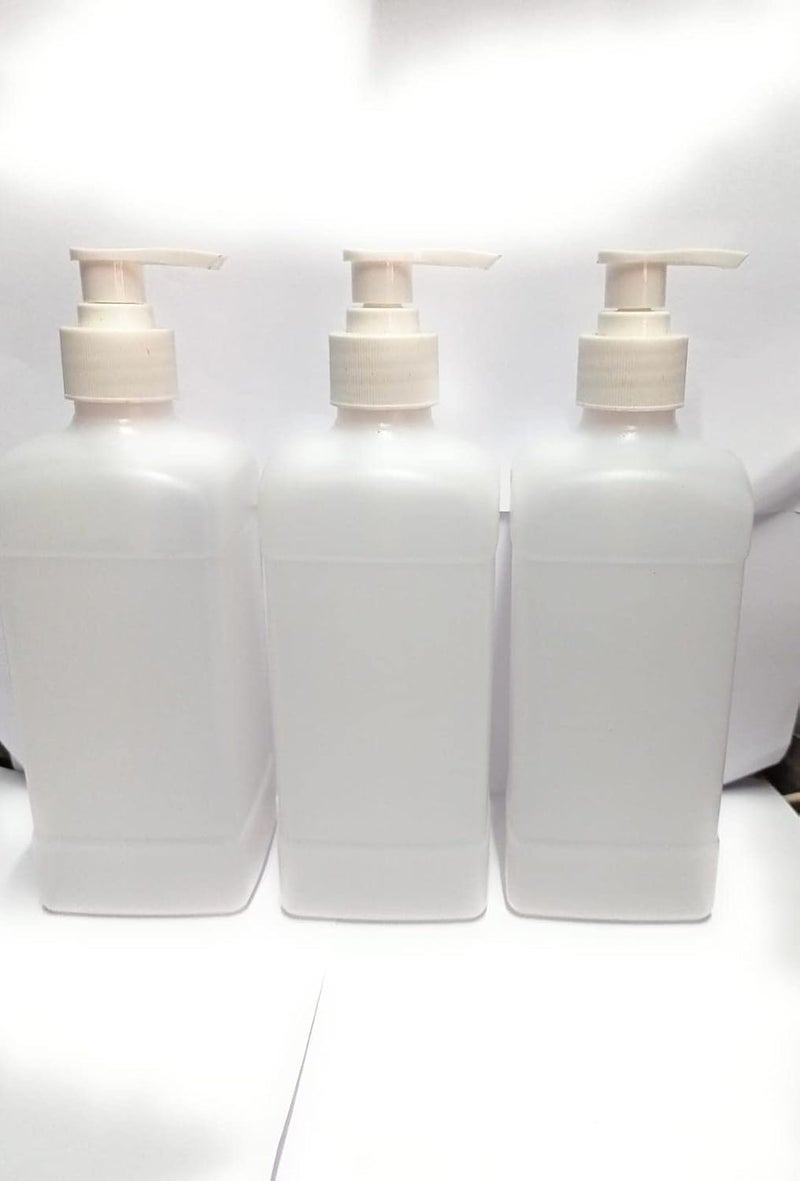 Shree Mahalaxmi Frosted Empty Liquid Dispenser Bottles - Versatile Pack of 3 for Soap, Handwash, Sanitizer, Lotion, Shampoo, and Body Wash - 500ml Capacity - Image 3
