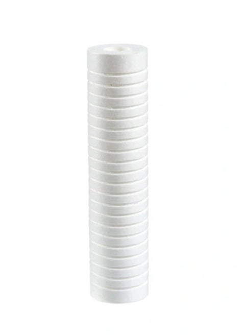 Grooved Sediment Water Filter Cartridge, 5 Micron Whole House Water Filter Universal Replacement 10"x2.5" for 10 inch RO Unit, Whole House Under-Sink Filtration System