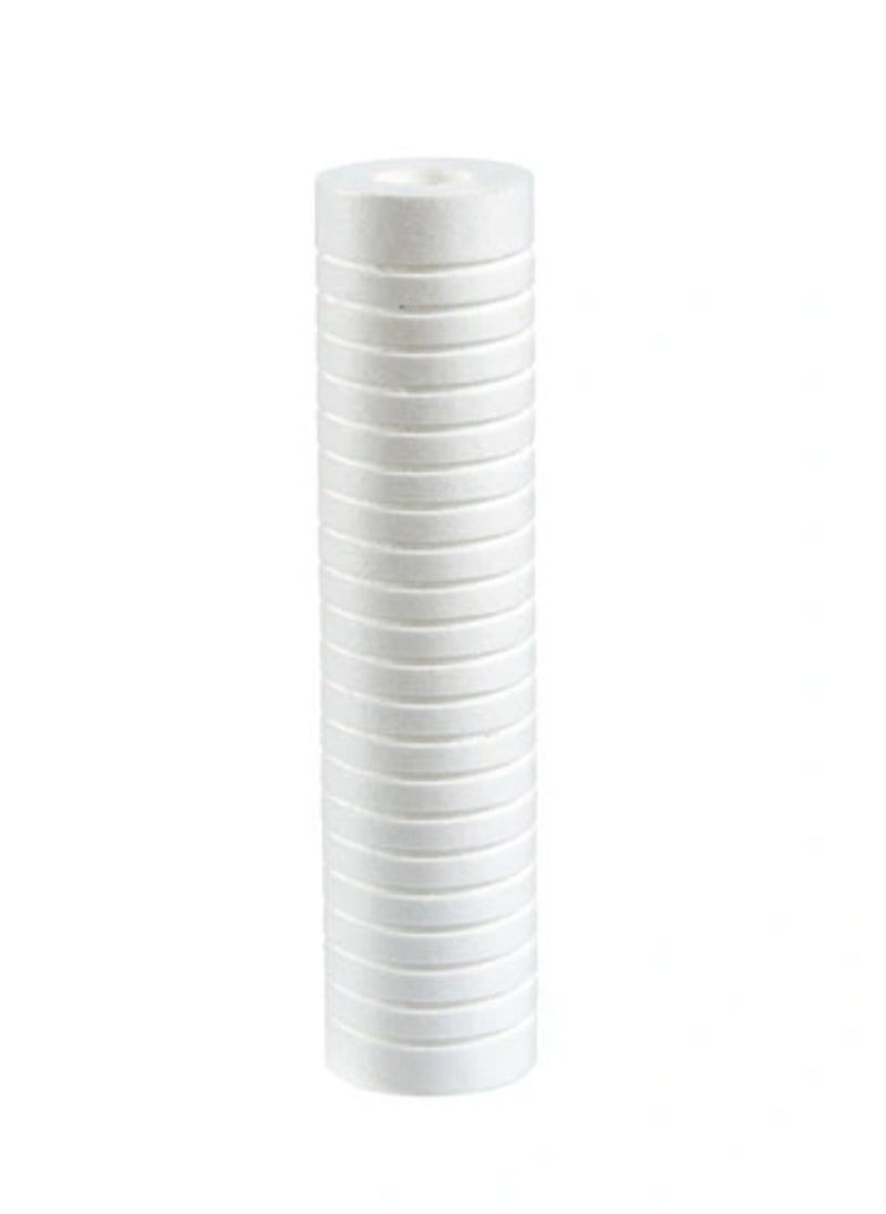 Grooved Sediment Water Filter Cartridge, 5 Micron Whole House Water Filter Universal Replacement 10"x2.5" for 10 inch RO Unit, Whole House Under-Sink Filtration System