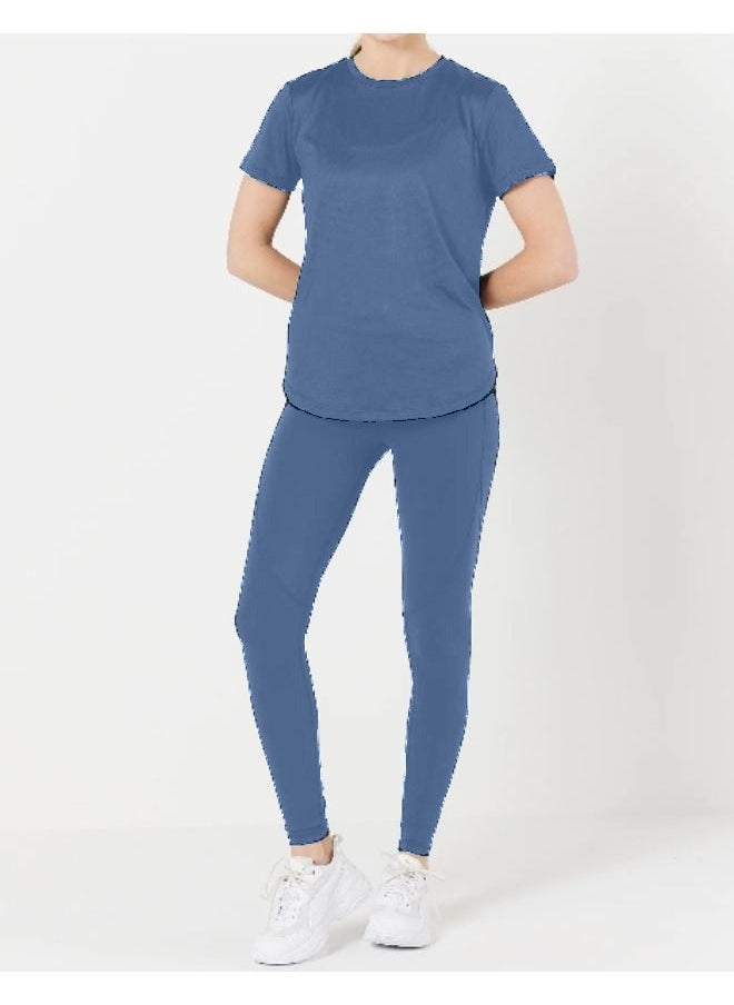 Generic Women's Sportswear Workout Set Pullover T-48  - Image 1