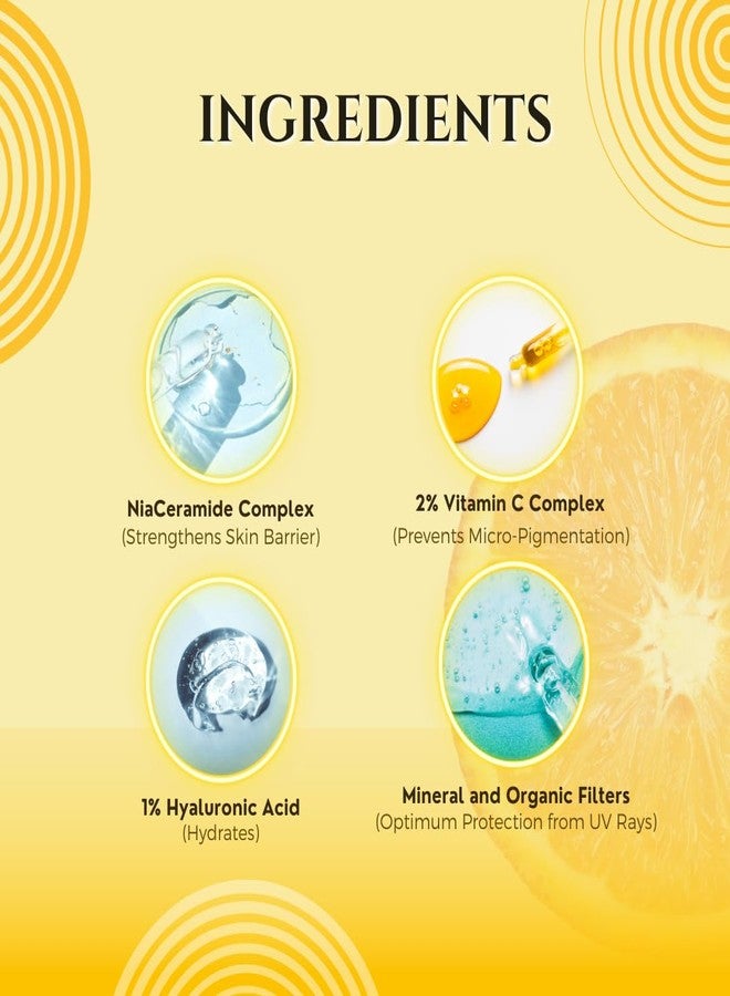 Smartdrops Daily Use Sunscreen SPF 50+++ (60g) + Vitamin C Serum (30ml) | Lightweight & Higher protection with Sunscreen SPF 50 | Vitamin C Serum for Oily Skin - Image 2