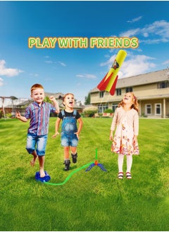 Generic Toys Rocket Launcher for Kids, Christmas Stocking Stuffers for Ages 3 4 5 6 7 8+ Years Old, Stomp Outdoor Toys Games, Toddler Boys Birthday Gifts, Launch up to 120+ft  - Image 4