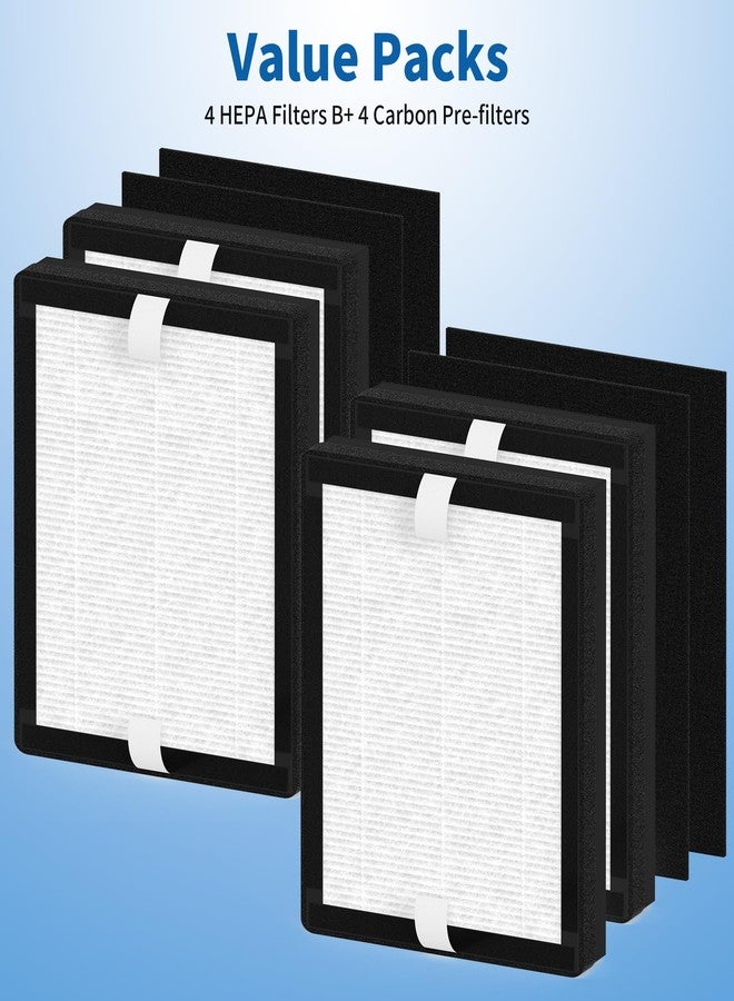 FCFMY 4 Packs IAF-H-100B Replacement Filter B Compatible with Idylis AC-2125, AC-2126, IAP-10-125, IAPC-40-140, IAP-10-150, IAP-10-050 Air Cleaner Purifiers with 4 Activated Carbon Pre-Filter - Image 4