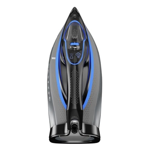 Havells Athena 3000 W Steam Iron with Smart i Sense Technology(No Fabric Burn), 2X Auto Shut Off, Vertical, Horizontal Ironing, Anti Drip, Self-Cleaning&Anti Scale Technology. (Black Blue), 3000 Watts - Image 3
