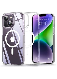 iPhone 14 Case Cover 6.1 inch Compatible with Magsafe Wireless Charging Hard Back Screen and Camera Protection Shockproof Phone Case