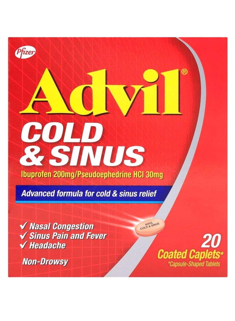 Advil Cold & Sinus Caplet 20's - Image 1
