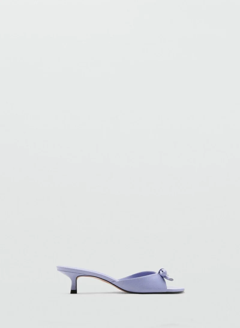 MANGO Heeled Sandals With Bow