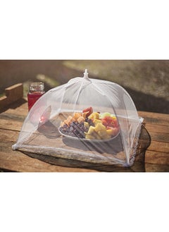 O Ozone Mesh Food Cover Tent Large Size  Umbrella Food Cover Avoid fly's and insects flying into your food Camping Utensil  Pink  - Image 2