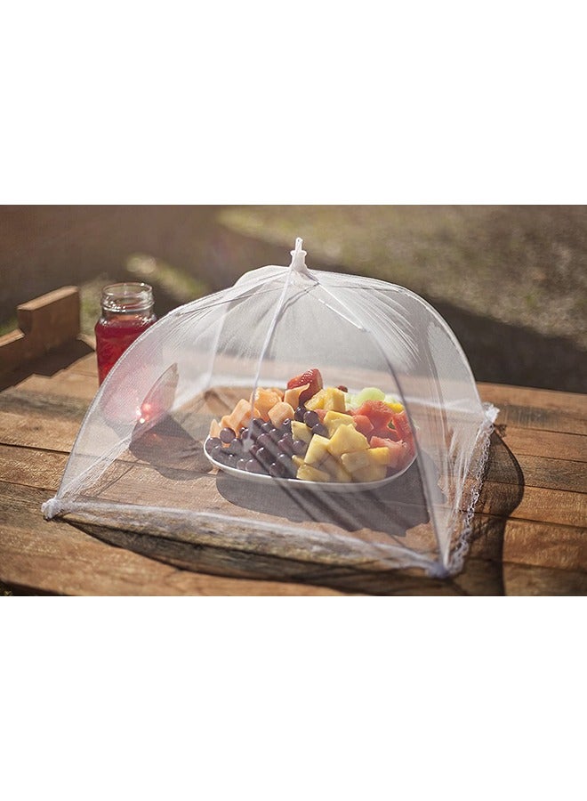 O Ozone Mesh Food Cover Tent Large Size  Umbrella Food Cover Avoid fly's and insects flying into your food Camping Utensil  Pink  - Image 2