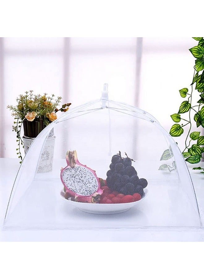 O Ozone Mesh Food Cover Tent Large Size  Umbrella Food Cover Avoid fly's and insects flying into your food Camping Utensil  Pink  - Image 4