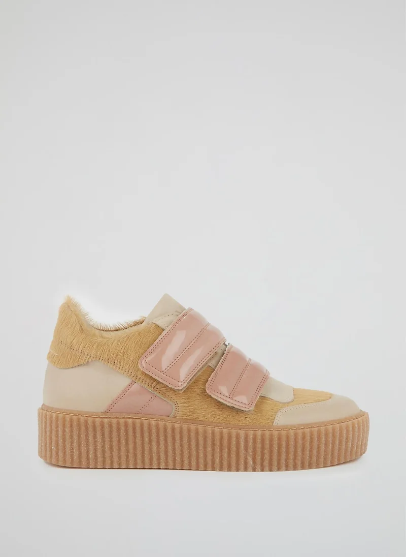 إم إم 6 Velcro Pony Hair Panel Sneakers