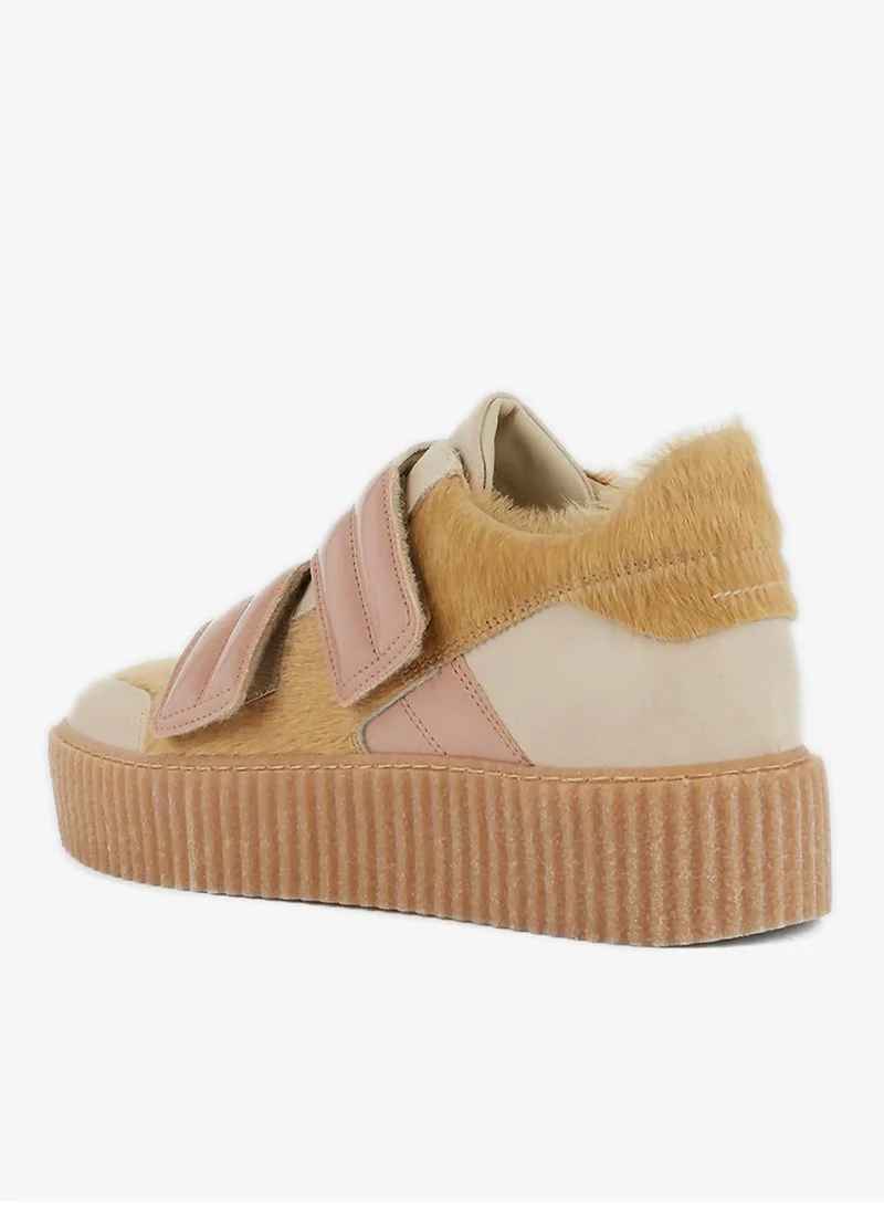 MM6 Velcro Pony Hair Panel Sneakers