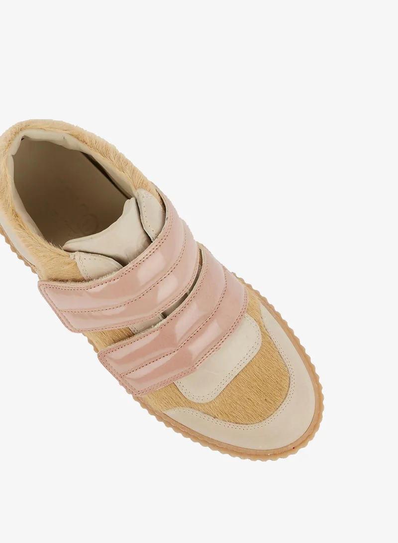 Mm6  Velcro Pony Hair Panel Sneakers for Women | Best Price UAE