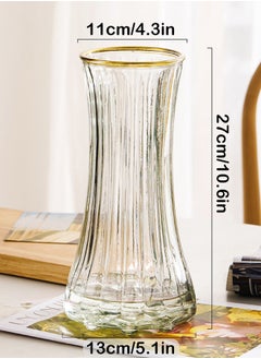 Qiccijoo Clear Glass Vase Modern Large Flower Glass Vase for Home Office Decor Tall Vase Glass Table Vase for Wedding Housewarming Gift(Transparent) - pzsku/Z0185C53F0CD8F404F8C4Z/45/_/1732888640/fca5867b-e1e6-4674-973c-c526a7a407a7