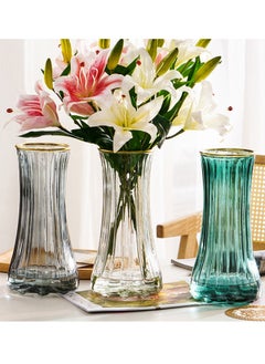 Qiccijoo Clear Glass Vase Modern Large Flower Glass Vase for Home Office Decor Tall Vase Glass Table Vase for Wedding Housewarming Gift(Transparent) - pzsku/Z0185C53F0CD8F404F8C4Z/45/_/1732888652/3a2192d2-f9d1-4651-82df-bc27baccf243