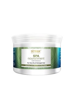 Streax Professional Spa Nourishment Hair Masque For Women|For Very Dry & Damaged Hair|With Olive Oil & Shea Butter|Moisturises, Revitalizes & Helps Strengthen Chemically Treated Hair|200G,1 Count  - Image 1