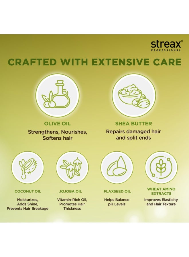 Streax Professional Spa Nourishment Hair Masque For Women|For Very Dry & Damaged Hair|With Olive Oil & Shea Butter|Moisturises, Revitalizes & Helps Strengthen Chemically Treated Hair|200G,1 Count - Image 4