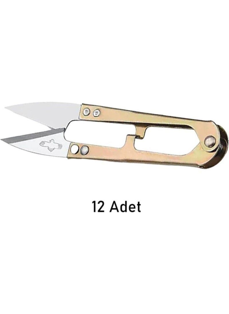 Golden Eagle TC-805 Thread Cleaning Scissors Metal 12 pcs 