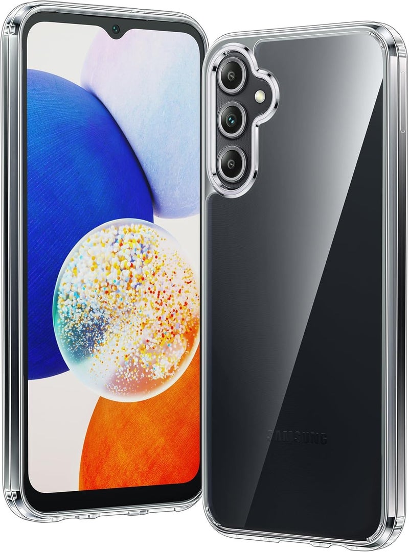 Realcase غطاء خلفي سيليكون لجهاز سامسونج A14 5G، مقاوم للخدوش، شفاف، واقي من الصدمات، غطاء خلفي لجهاز سامسونج جالاكسي A14 5G - Image 1