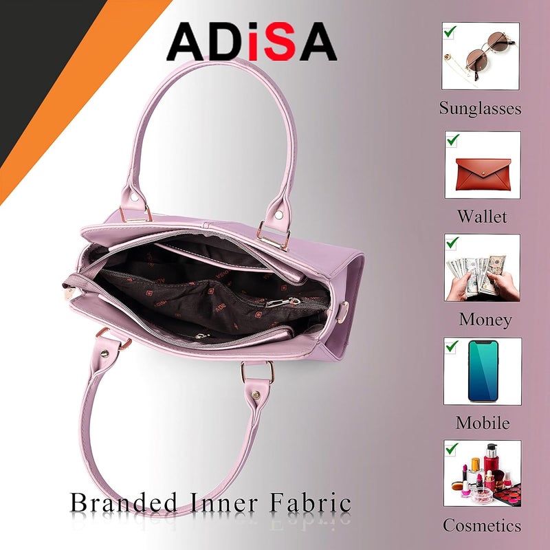 ADISA حقيبة يد مربعة ذهبية للنساء والفتيات مع حزام كتف (AD4081) - Image 4
